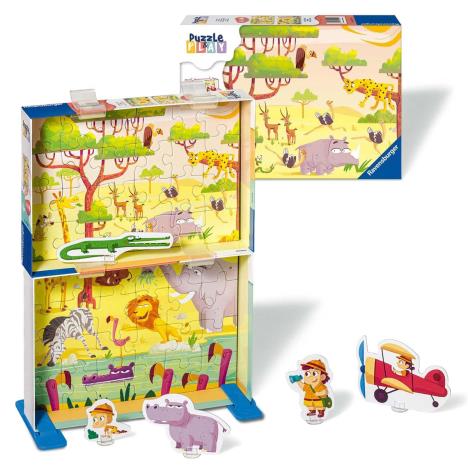 Puzzle & Play Safari Time 2 x 24pc Jigsaw Puzzles Extra Image 1